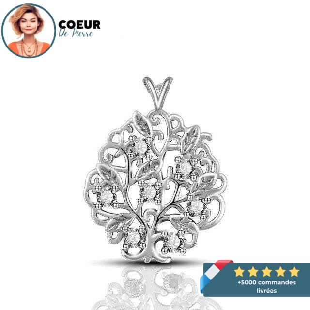 pendentif femme arbre de vie en argent