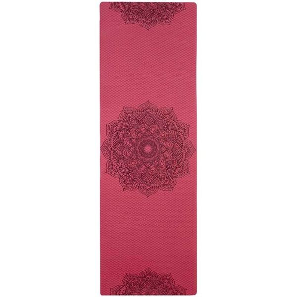 tapis de yoga bordeau fleur de lotus