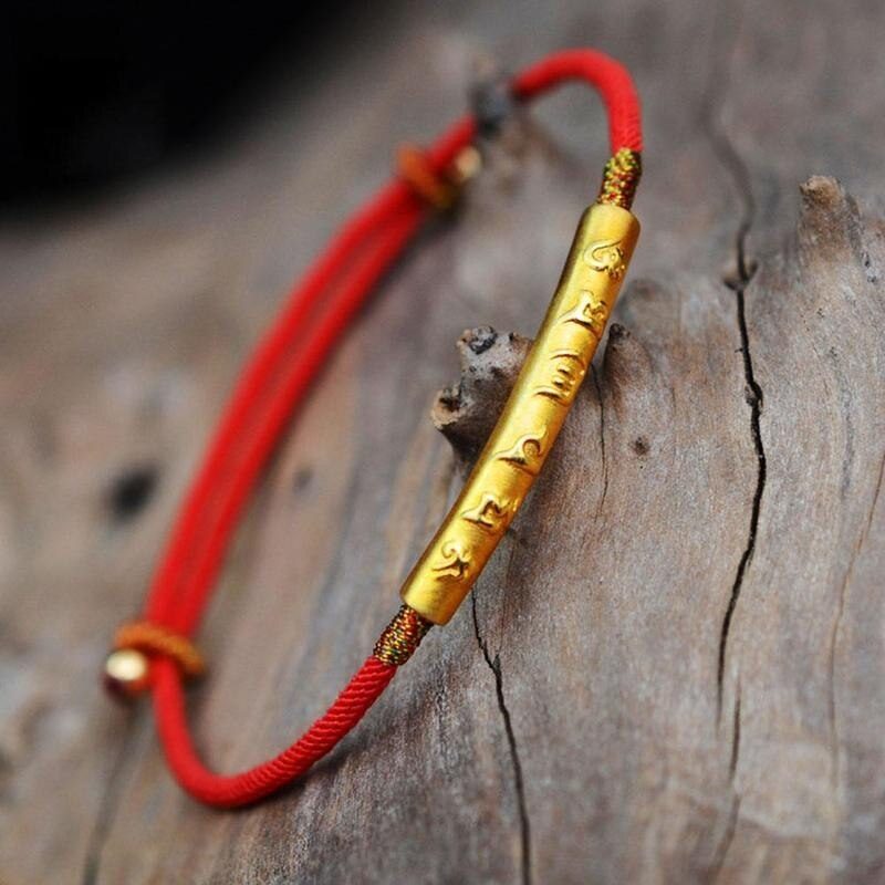 Bracelet tibétain porte bonheur en coton tressés  Joli Bracelet