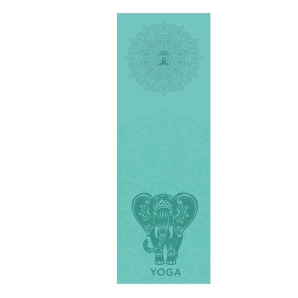 tapis de yoga microfibre motif elephant