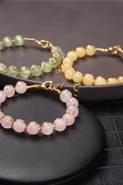 bracelet femme quartz rose