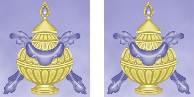 symbole de l'urne bouddhiste