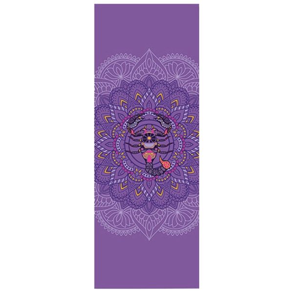tapis de yoga violet scorpion