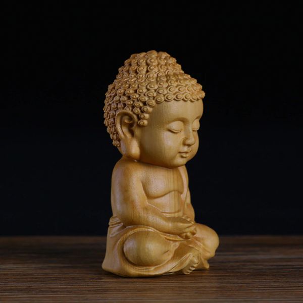 statue bouddha en bois