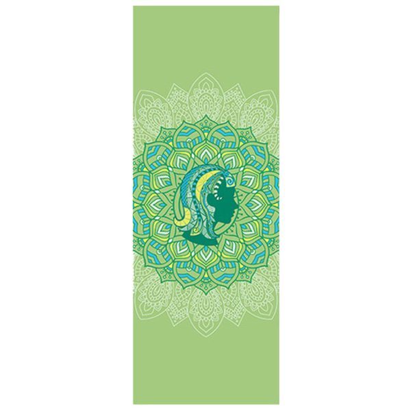 tapis de yoga vert signe vierge