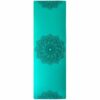 tapis de yoga fleur de lotus turquoise