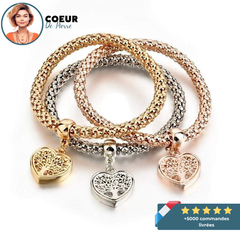 Bracelet Arbre de Vie Cœur