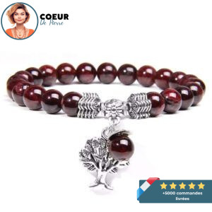 Bracelet Arbre de Vie Grenat
