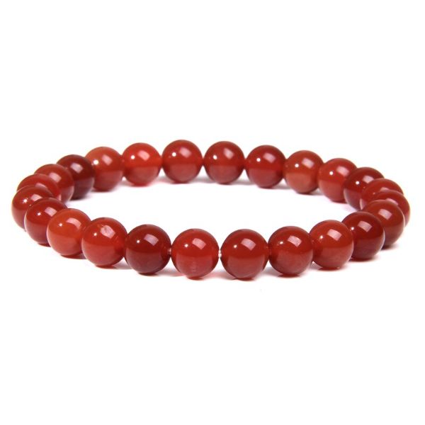 bracelet cornaline rouge
