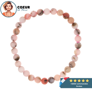 Bracelet Opale Rose 6mm AB