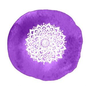 Couleur violette pour le Chakra couronne