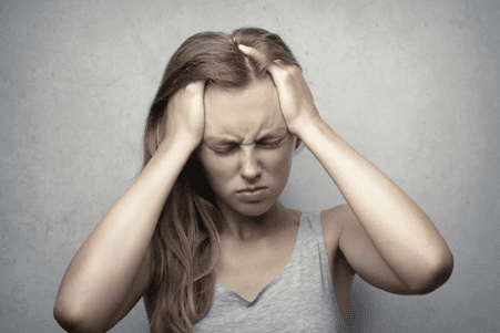 fille en stress