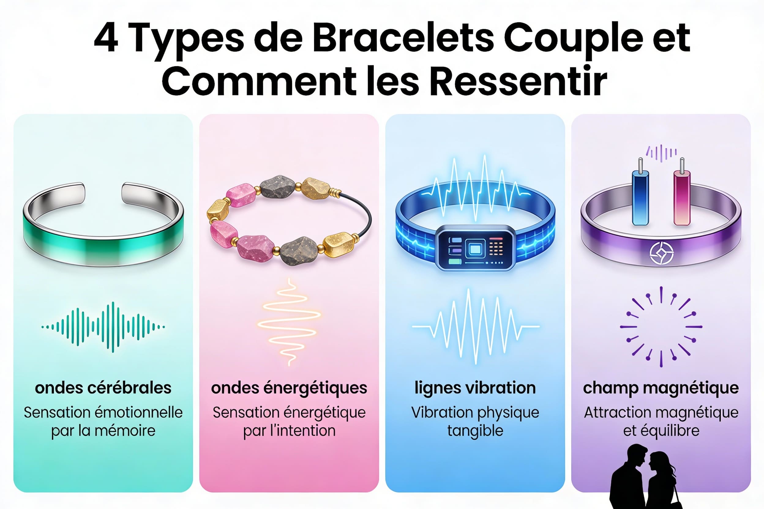 Types de bracelets couple et comment les ressentir