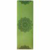 Tapis de yoga vert fleur de lotus
