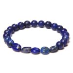 bracelet en pierre roulée de lapis lazuli