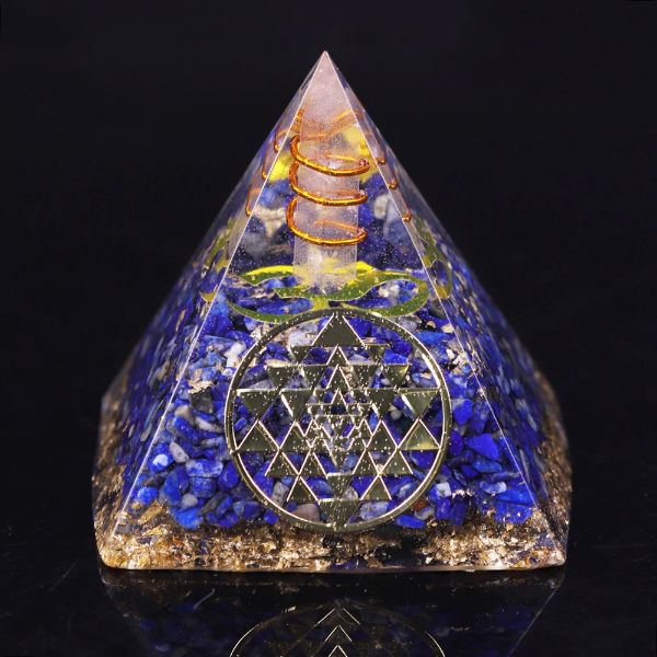 pyramide orgonite lapis lazuli