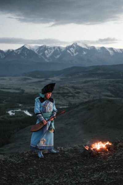 tibetain feu montagne